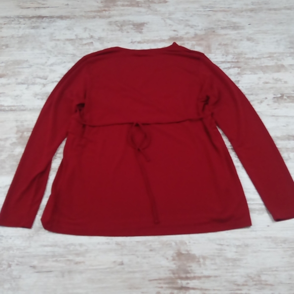 Tomorrows Mother Maternity V Neck Long Sleeve Top - Picture 9 of 11